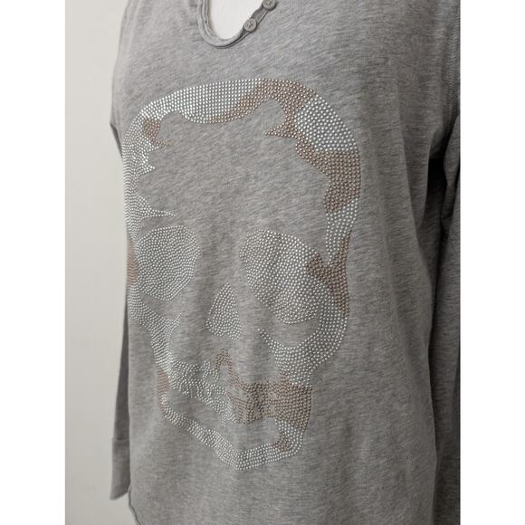 NWT Zadig & Voltaire Tunisien Camo Skull Long Sleeve Top - Picture 6 of 15